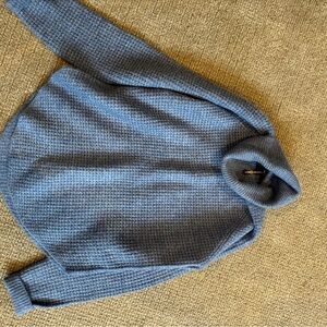 Kuhl Women’s Blue Turtleneck Waffle-Knit Sweater